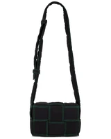 Сумка Small Padded Cassette Bottega Veneta, цвет Black &amp; Parakeet 20095090