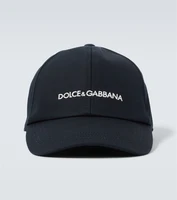 Хлопковая бейсболка с логотипом Dolce&amp;Gabbana, синий 6947315