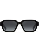 Prada Eyewear солнцезащитные очки в прямоугольной оправе с логотипом, черный 10035840