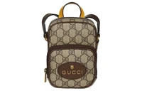 GUCCI Унисекс мини-сумка через плечо из телячьей кожи с нео-винтажным принтом 27946088