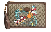 Кожаный клатч GUCCI с принтом Disney 27943738