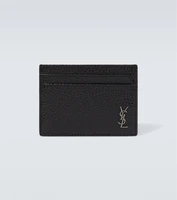 Кожаная визитница Saint Laurent, черный 5937248