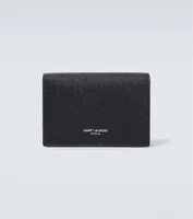Кожаная визитница paris Saint Laurent, черный 5939413