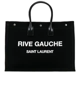 Сумка-тоут Saint Laurent Noe Large, цвет Black &amp; White 6081313