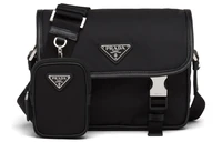 PRADA Нейлоновая сумка комбо мужская черная наплечная 28008464