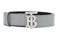 Ремень мужской кожаный Burberry, серый 14017235