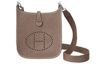 HERMES Сумка кросс-боди Evelyne из коровьей кожи с плечевым ремнём из холста мини унисекс 27948398