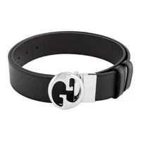 GUCCI Мужской кожаный ремень, Black Brown 27945290