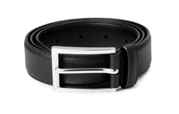 PRADA Мужской кожаный ремень, Черный 10402956