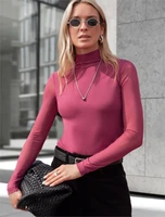 Водолазка с прозрачными рукавами D29.277