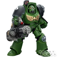 Фигурка JoyToy. Warhammer 40,000: Salamanders Terminator 3 with Power Fist and Assault Cannon 756589