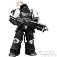 Фигурка JoyToy. Space Marine 2: Game Edition Black Templars Heavy Intercessor with Heavy Bolt Rifle and Bolt Pistol 756586