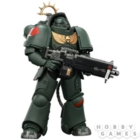 Фигурка JoyToy. Space Marine 2: Game Edition Dark Angels Heavy Intercessor with Heavy Bolt Rifle and Bolt Pistol 756580