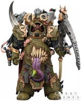 Фигурка JoyToy. Warhammer 40,000: Death Guard Deathshroud Terminator Champion with Manreaper and Plaguespurter Gauntlets 192679
