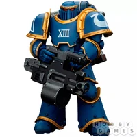 Фигурка JoyToy. Warhammer 30,000: Ultramarines Legion MKIII Tactical Support Squad Legionary with Heavy Bolter 153974