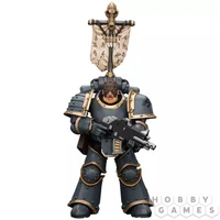 Фигурка JoyToy. Warhammer 30,000: Space Wolves Grey Slayer Pack Grey Slayer With Legion Vexilla 148220