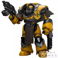 Фигурка JoyToy. Warhammer 30,000: Imperial Fists Legion Cataphractii Terminator Squad Sergeant with Chainfist 141553