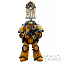 Фигурка JoyToy. Warhammer 30,000: Imperial Fists. Legion MkIII Tactical Squad Legionary with Legion Vexilla 138618