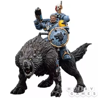 Фигурка JoyToy. Warhammer 40,000: Space Wolves Thunderwolf Cavalry Frode 100167