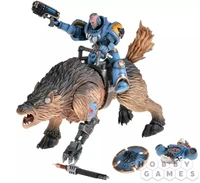 Фигурка JoyToy. Warhammer 40,000: Space Wolves Thunderwolf Cavalry Bjane 100166