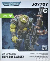 Фигурка JoyToy. Warhammer 40,000: Ork Kommandos Snipa Boy Balrukk 100157