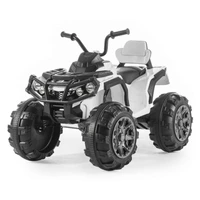 Детский квадроцикл Grizzly ATV White 12V с пультом управления 2.4G- BDM0906 BDM0906-WHITE-RC