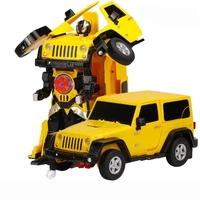 Радиоуправляемый робот трансформер Jeep Rubicon Yellow 1:14 - 2329PF MZ-2329PF-Y