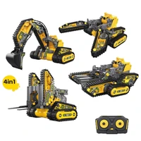 Конструктор 4 в 1 HB TOYS Строительная техника, 176 элементов - HB-SG01 HB-SG01