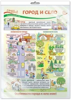 *ПО-13544 ПЛАКАТ А3 В ПАКЕТЕ. Окружающий мир во 2 классе. Город и село (в индивидуальной упаковке, с европодвесом и клеевым клапаном) 358165921