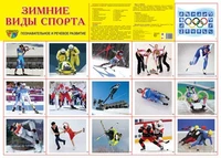 Демонстрационный плакат СУПЕР А2 Зимние виды спорта 1516130321