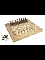 Шахматы + Шашки + Нарды 3 в 1 "Амбассадор 4", 50 см, ясень, Partida 1152438990