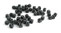 Кости игральные пластиковые, 12 мм, 1шт, цвет черный 861697539