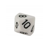 Игральные кости, 10 граней (белые) 1589875881
