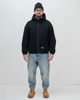 Куртка из вельвета мужская демисезонная черного цвета 25336Ch 1800087892