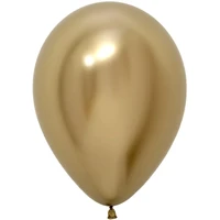 Шар (5''/13 см), Reflex, Зеркальный блеск, Золото (970), хром, 50 шт., 169859 684789781