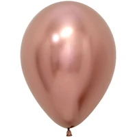 Шар (5''/13 см), Reflex, Зеркальный блеск, Розовое золото (968), хром, 50 шт., 169873 963336857