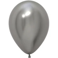 Шар (5''/13 см), Reflex, Зеркальный блеск, Серебро (981), хром, 50 шт., 169897 400487706