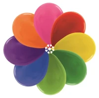Шар (5''/13 см), Ассорти, металлик, 100 шт., 208077 771270405