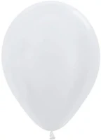 Шар (5''/13 см), Белый (405), перламутр, 100 шт., 206158 140172033