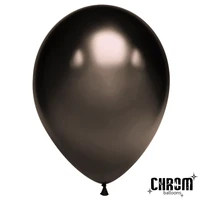 Шар (10''/25 см), Черный графит, хром, 50 шт., 600112 974840048