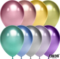 Шар (10''/25 см), Ассорти, хром, 50 шт., 600110 468663521