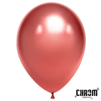 Шар (10''/25 см), Красный, хром, 50 шт., 600105 39592596