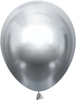 Шар (10''/25 см), Серебро, хром, 50 шт., 910101 1628908139