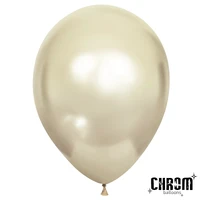 Шар (12''/30 см), Белое золото, хром, 50 шт., 611118 1427375672