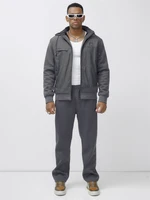 Спортивный костюм мужской зимний с начесом серого цвета 7336Sr 227466271