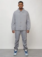 Спортивный костюм мужской модный серого цвета 15010Sr 938172118