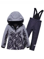 Горнолыжный костюм для мальчика серого цвета 9323Sr 1726052211