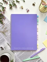 НОВИНКА! Тетрадь А4 96 л. Pastel Collection Purple/Pink, с обложкой из двухстроннего двухцветного пластика, на металлическом гребне 609120186