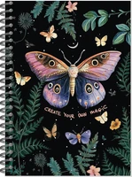 Блокнот для зарисовок SKETCHBOOK А5 с жесткой ламинированной обложкой 60л. ВОЛШЕБНЫЙ ЛЕС. НОЧНАЯ БАБОЧКА 1878368137