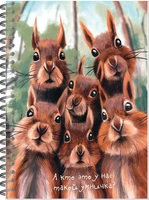 Блокнот для зарисовок SKETCHBOOK А5 с жесткой ламинированной обложкой 60л. МОРДАШКИ.БЕЛКИ 742388996